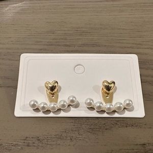 New Pearl/Gold Fashion Earrings